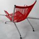 Fauteuil scoubidou rouge enfant