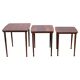 Mid-century Danish nesting tables in solid wood and veneer, 1960s