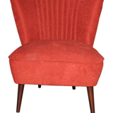 1950s chair red fabric