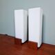 Pair of teak and white opaline wall lights, designed by Louis Kalff, 1960