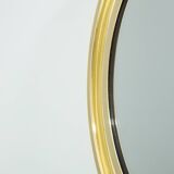 Round brass mirror by Sergio Mazza for Artemide 1960s