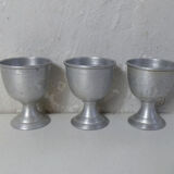 3 anciens coquetiers en alu