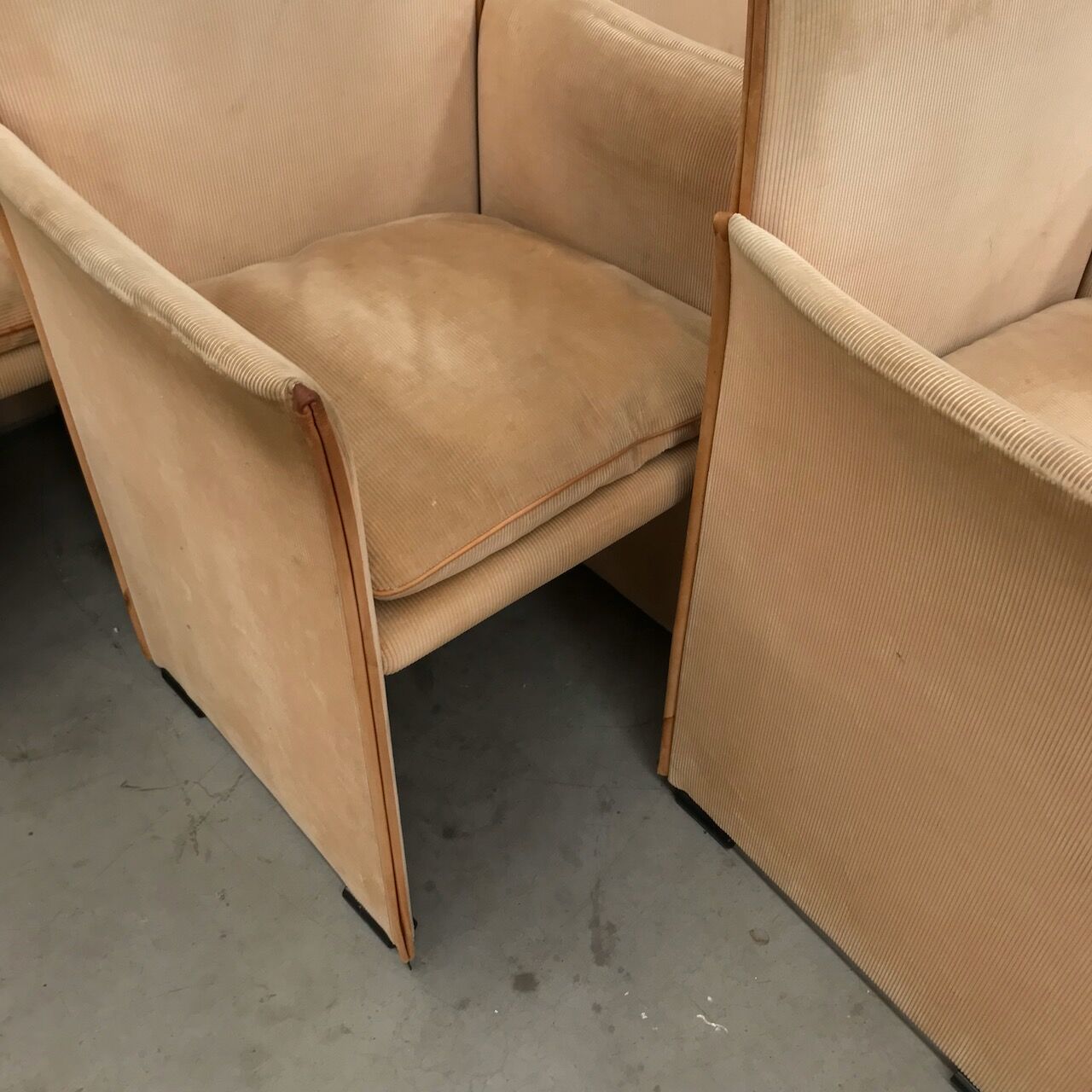Ensemble de 6 fauteuils de pause Mario Bellini 401 - Cassina - années 1970