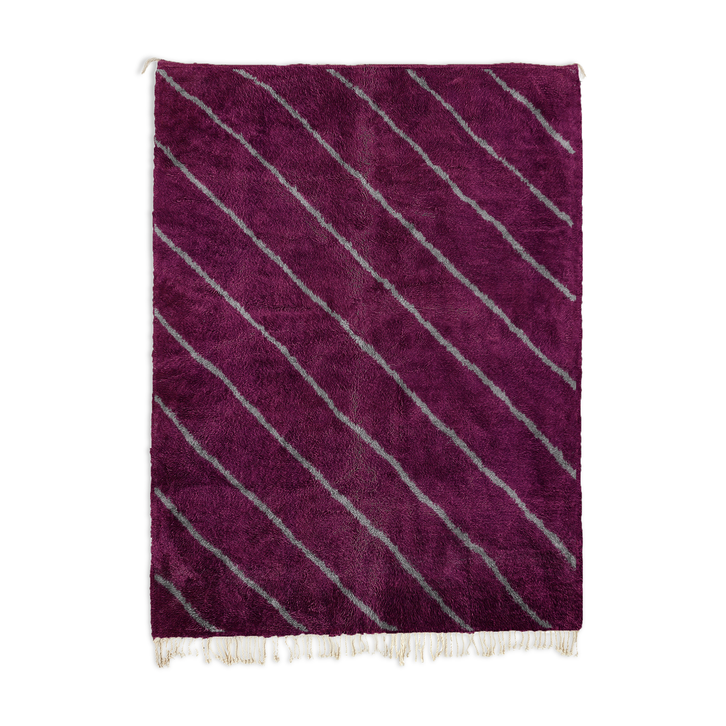 Modern Moroccan carpet dark pink contemporary art 90x150cm