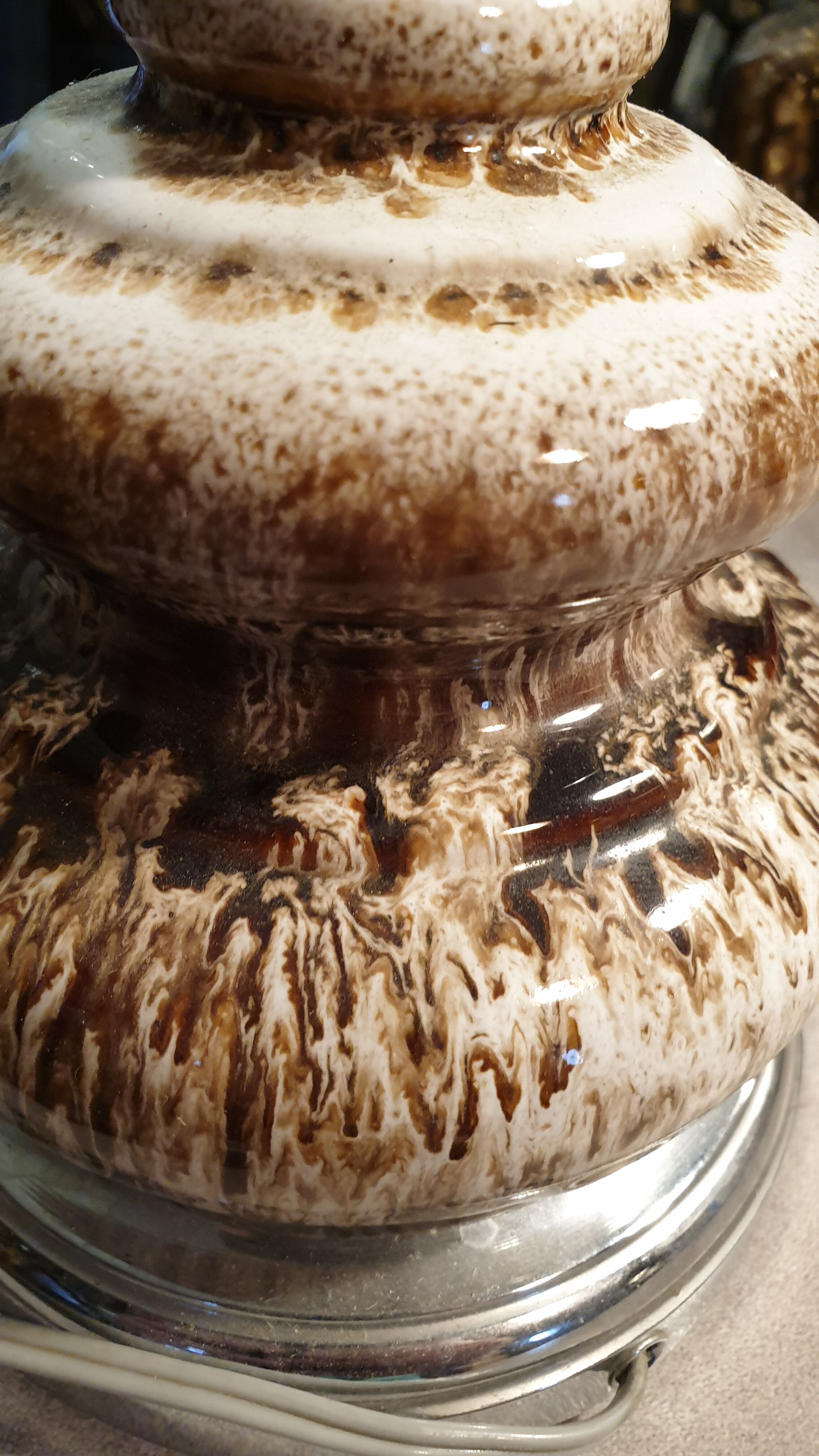 Seventies ceramic lamp