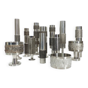 13 vases brutalistes - acier