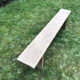 Solid oak bench