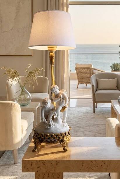 French lamp in Louis XV style