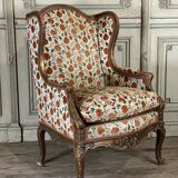 Regency style armchair in gilded wood