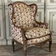 Regency style armchair in gilded wood