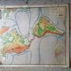 Vintage school map Lablache American Continent - USA