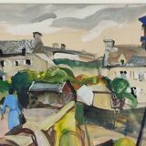 Scène de village