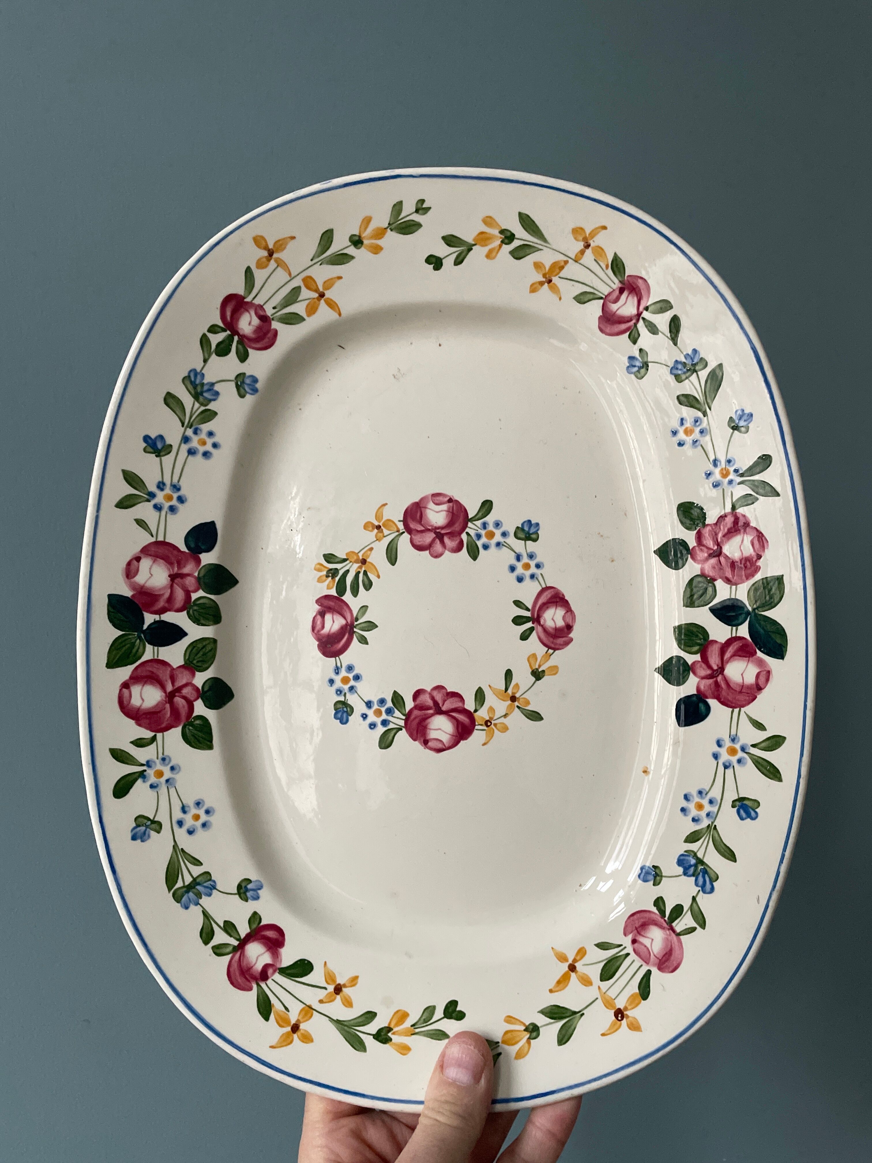 Lot de 2 plats Digoin Sarreguemines, modèle « Piccola »