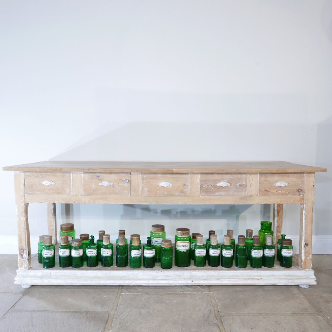 Run Of Rare Green Apothecary Jars Selency