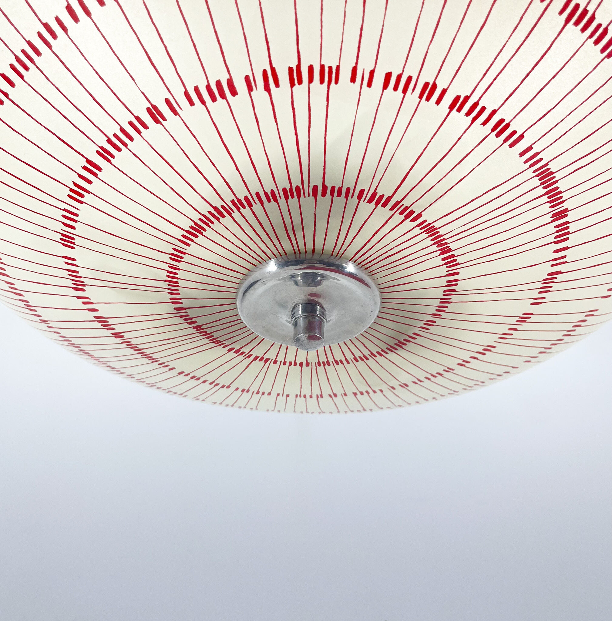 Mid-century glass chandelier by Napako Czechoslovakia 1960s