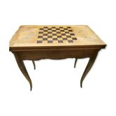 Table de jeux marqueté de style Louis Xv