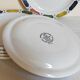 Six assiettes à dessert en porcelaine Anglaise DUDSON BROTHERS 70'