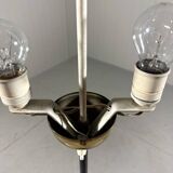 Austrian brass floor lamp pleated lampshade 1940-50’s