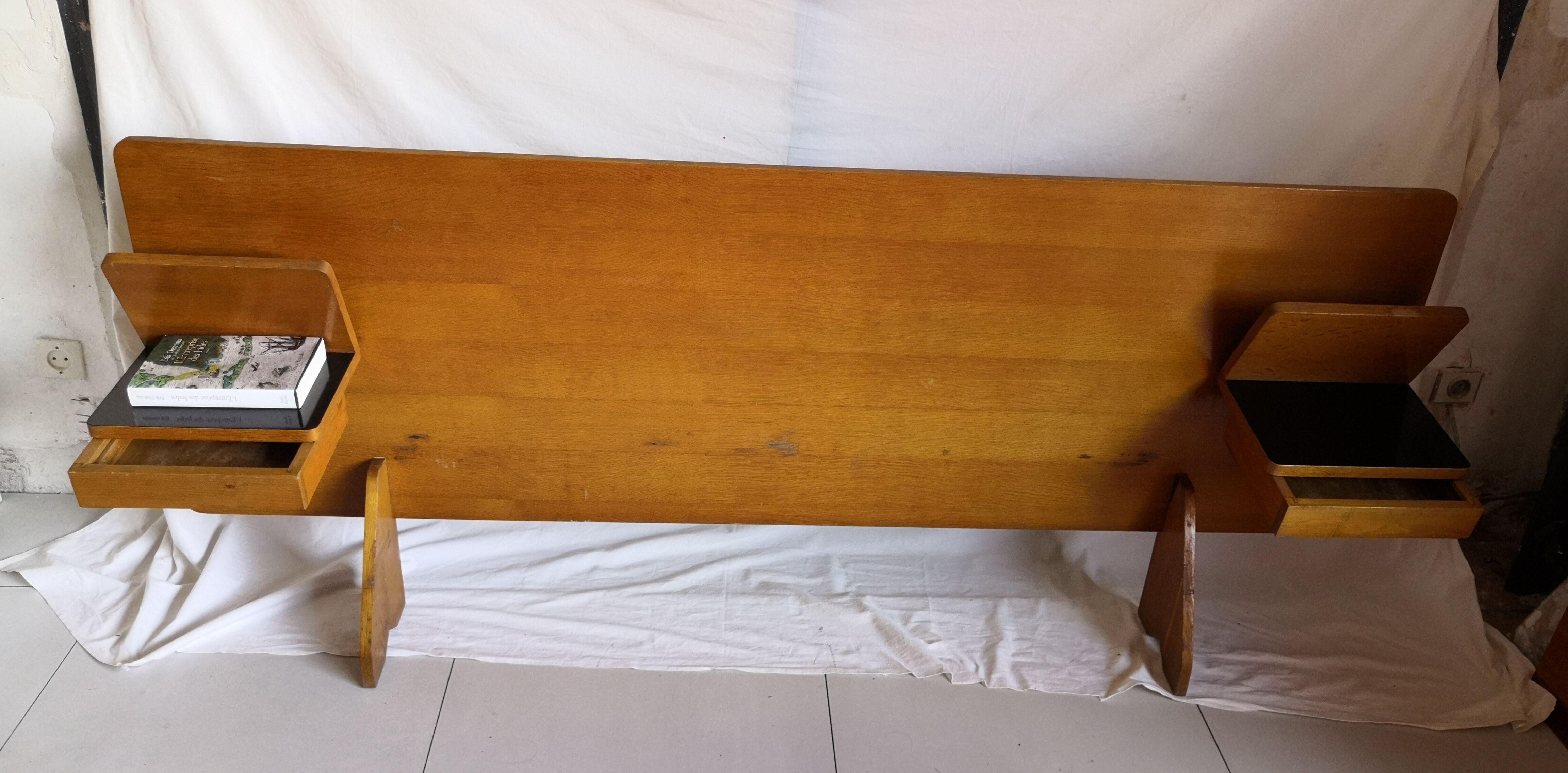 Vintage wooden headboard 190cm