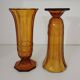 Art Deco vase pair, Val-Saint-Lambert crystal 1930
