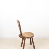 Brutalist Work - Set of 4 Vintage Wooden Chairs