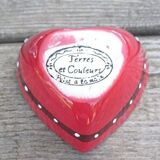 Pocket tray in the shape of heart earth & colors