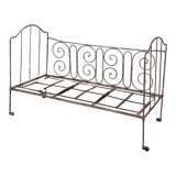 Old wrought iron bench