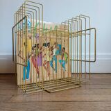Vintage vinyl/magazine rack