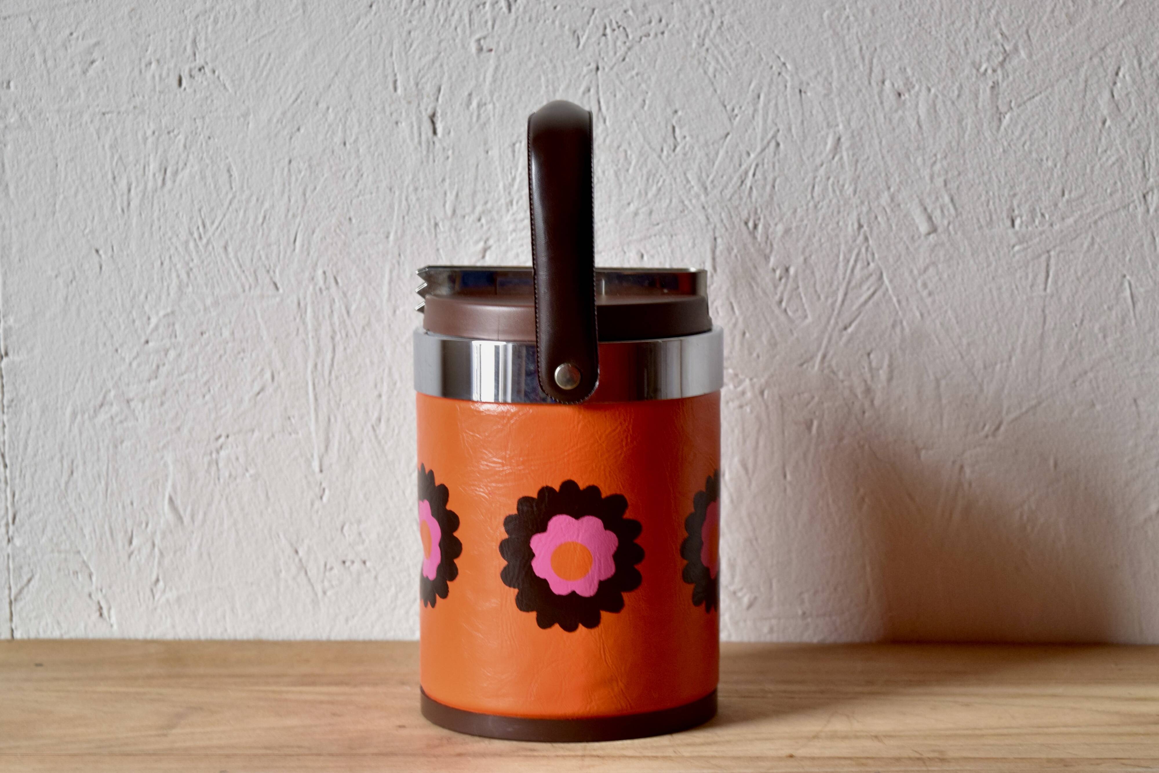 Vintage Brabantia ice bucket - Patrice floral decor - Netherlands