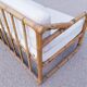 Sofa bench 3-seater vintage rattan