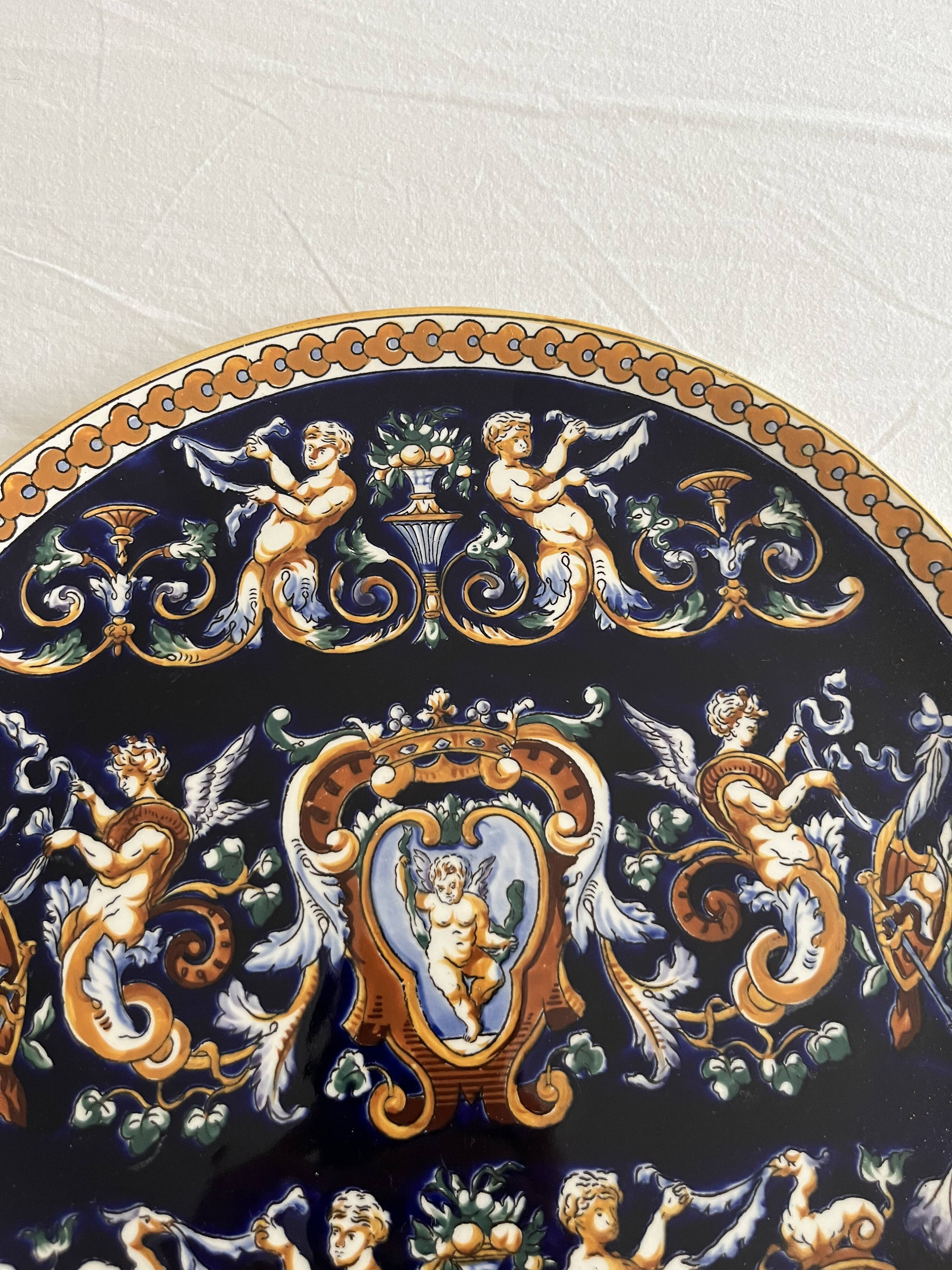 Large Renaissance Plate Gien