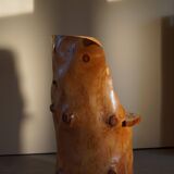 Sculptural Wabi Sabi Brutalist Chair in Solid Pine, Swedish, 1960s