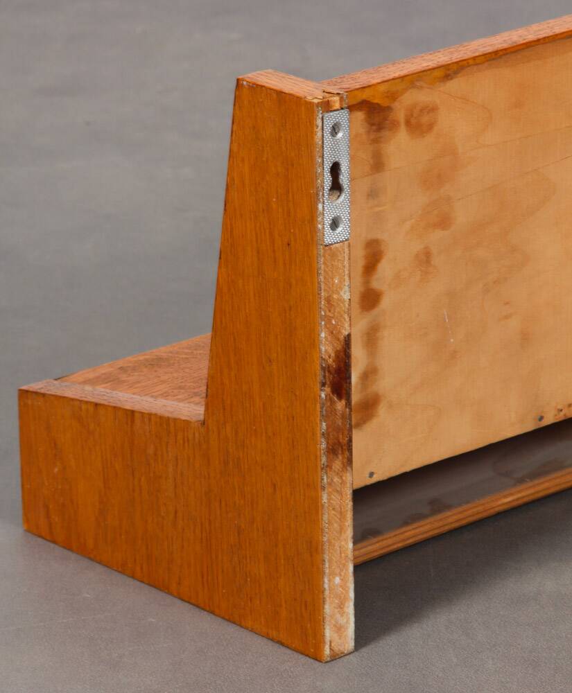 Vintage wall shelf, Czech work, 1960