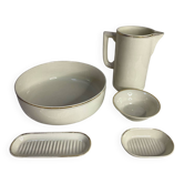 Ceramic bathroom set - Set of 5 pieces - Céranord St-Amand