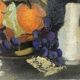 Painting "Oranges and grapes" signed Antoinette Cleper
