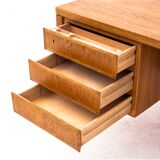 Teak desk Omann Jun, model 77, Denmark, 1960s. After restoration.