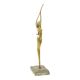Abstract Image Nude Woman Ballerina Art Deco Style Brass 51cm