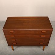 Commode en teck et hêtre de Børge Mogensen, Søborg Møbler