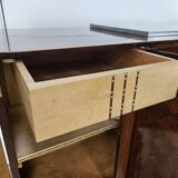 Buffet Art Déco en chêne pour salle à manger avec plateau en marbre