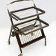 Mid-Century Italian Walnut and Brass Bar Cart, 1950