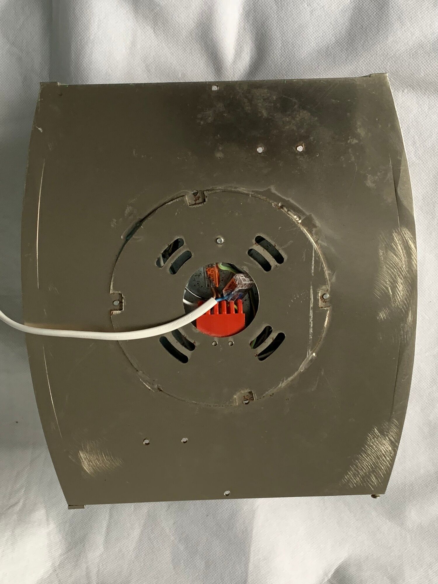 Italian wall lamp Vétri Murano Leucos in white frosted glass