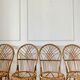 4 chaises en rotin vintage