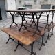 Table de bistrot en fonte 1900 1m50