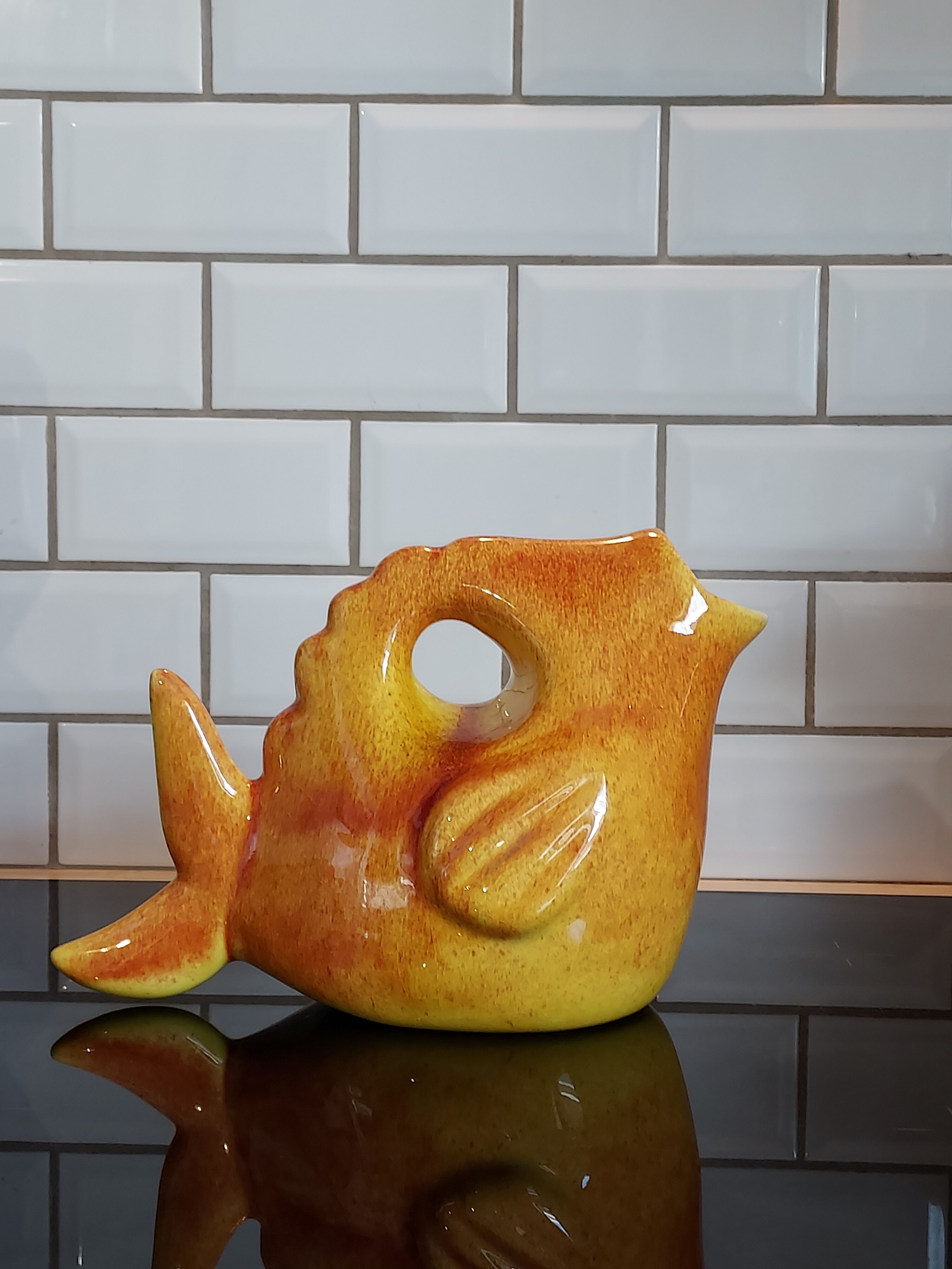 Ceramic fish pitcher