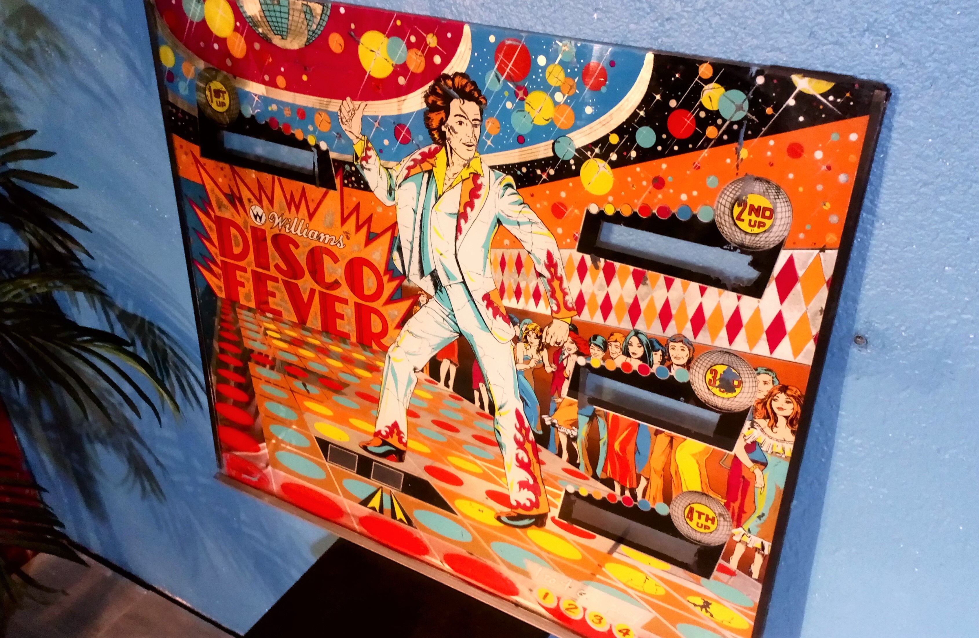 Williams pinball plate "Disco fever" 1978