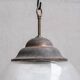 Large Two Part Holophane Style Mid-Century Pendant Light