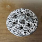 Fat lava tripod flower spike vase