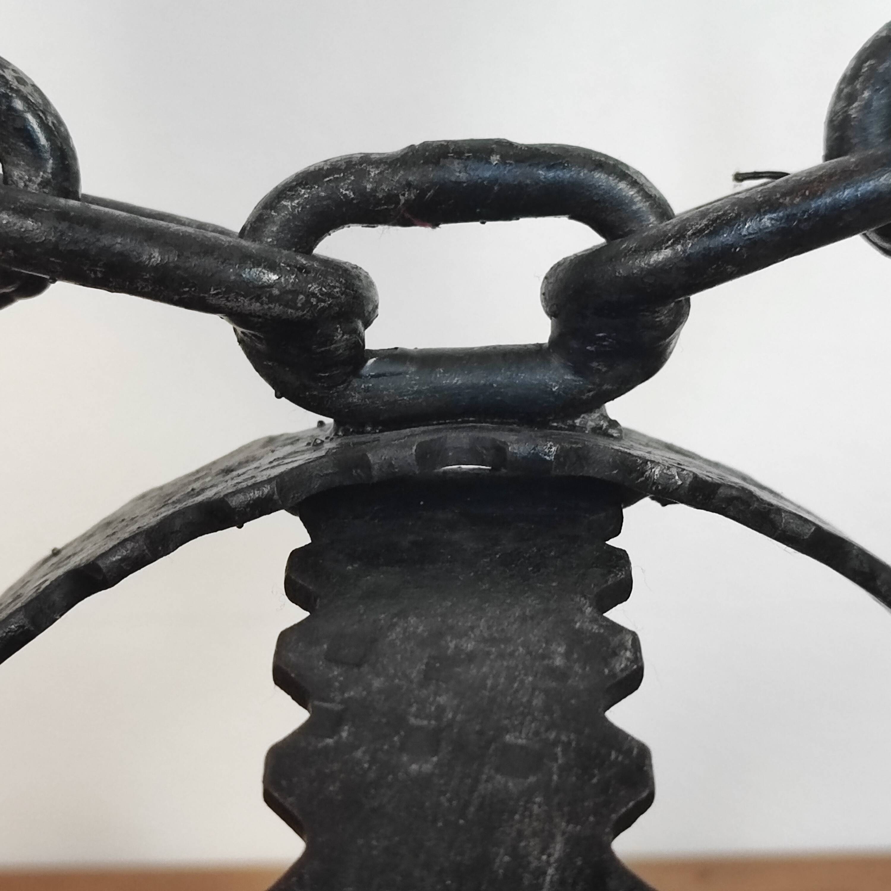 Pair of brutalist candlesticks