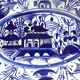 Portuguese earthenware dish, fusion between China - Macao and Portugal, 19th century