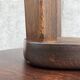Nested tripod tables made of solid wood, in a modernist brutalist style.